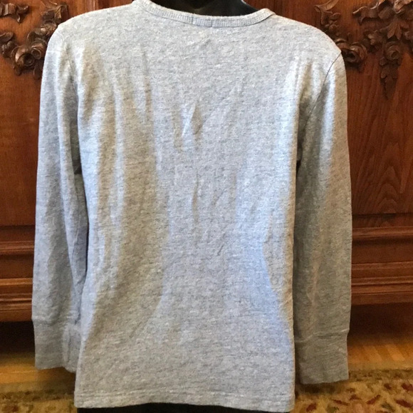 J. Crew interlock cotton Henley top blue S - Picture 6 of 6